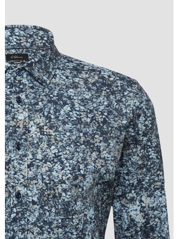s.Oliver BLACK LABEL Hemd langarm in Blau