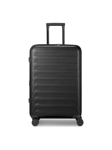 D&N Toronto 4 Rollen Trolley M 65 cm mit Dehnfalte black