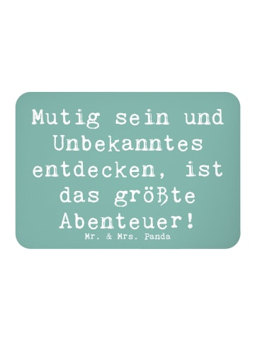 Mr. & Mrs. Panda Magnet Spruch Unbekannte Orte erkunden mit Spruch in Meeresbrise
