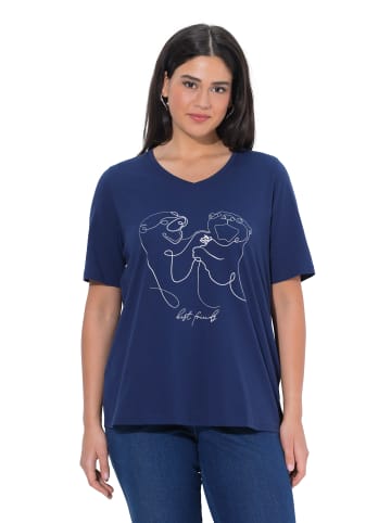 Ulla Popken Shirt in tintenblau