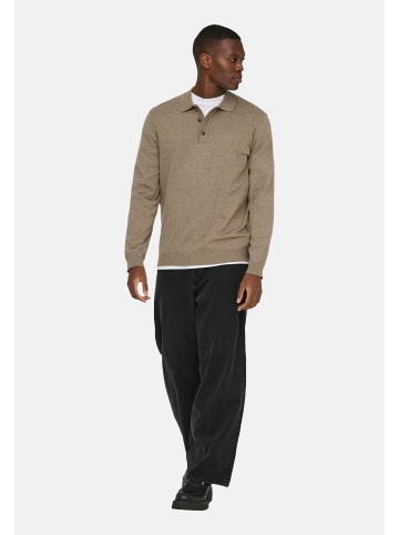 Only&Sons Poloshirt 'Loui' in beige-meliert
