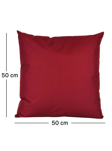 JACK Outdoor Dekokissen 50x50cm inkl. XXL Füllung in Burgund