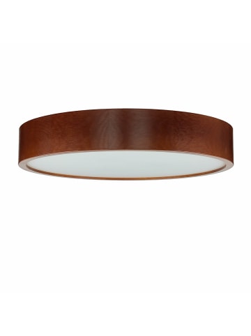 Licht-Erlebnisse Deckenlampe Ø 47 x (H)8 cm in Holz rustikal