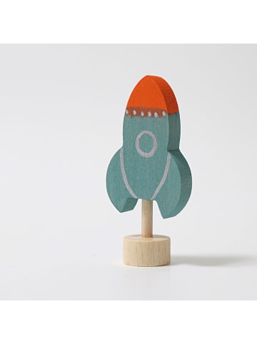 Grimm's Steckfigur Rakete ab 1 Jahr in türkis