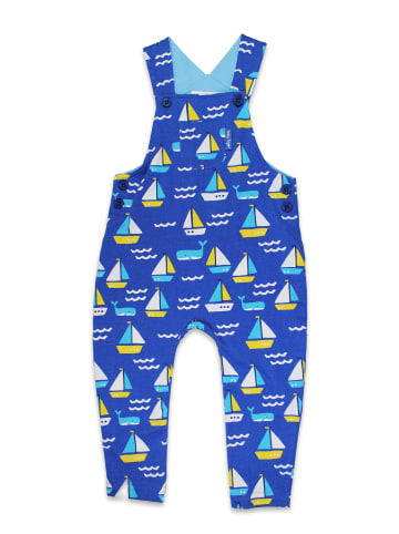 Toby Tiger Latzhose mit St Ives Boote Print in blau
