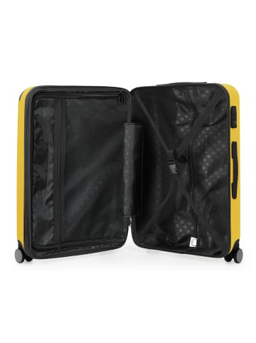 Hauptstadtkoffer Spree - Mittelgroßer Koffer Hartschale Trolley 65 cm, TSA, 74 L in Gelb
