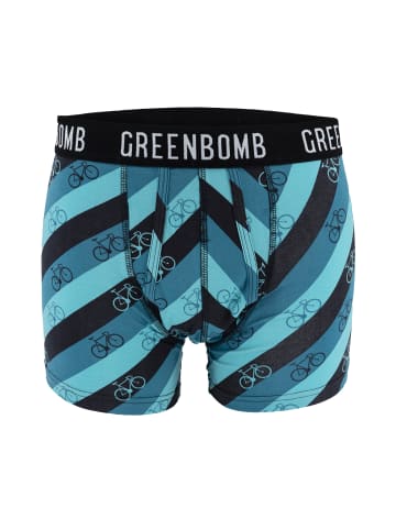 GreenBomb Trunk Bike Stripes in Mix Blau