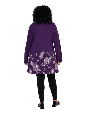 Ulla Popken Longshirt in schwarze Johannisbeere