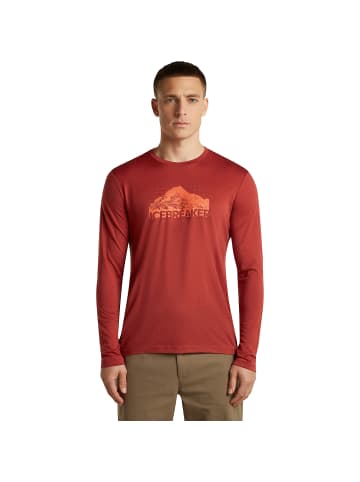 icebreaker T-Shirt Men M 150 Tech Lite LS Tee AorakiEx in Dunkelorange512