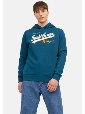 Jack & Jones Hoodie 'Logo' in blau