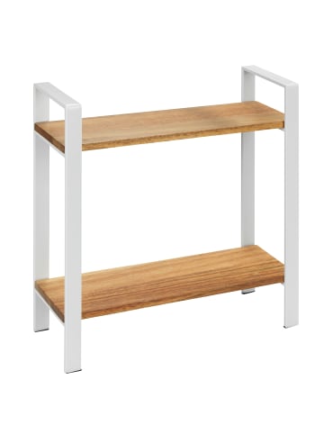 Wenko Zweistufiges Küchenregal für die Arbeitsplatte LOUISA in Braun, 20 x 33 x 32 cm