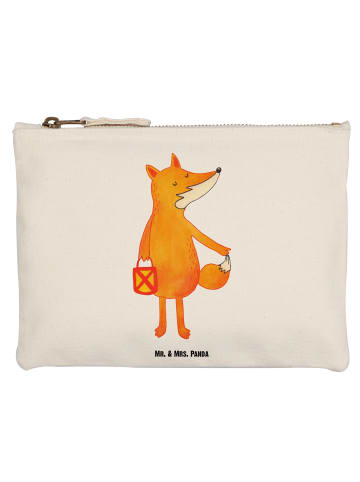 Mr. & Mrs. Panda kosmetiktäschchen Fuchs Laterne ohne Spruch in Weiß