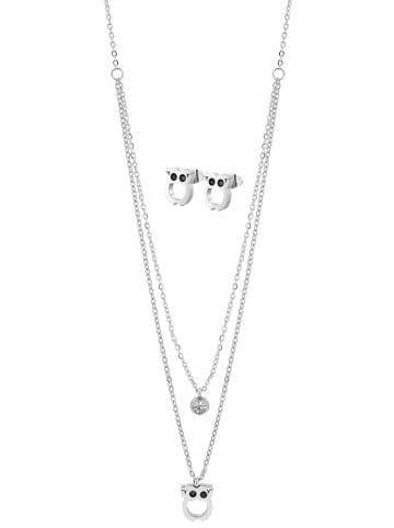 Adeliás Damen Halskette mit Anhänger – aus Edelstahl in silber