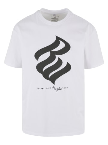 Rocawear T-Shirts in white/black