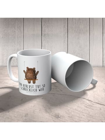 Mr. & Mrs. Panda Kindertasse Bär Schaukel mit Spruch in Weiß