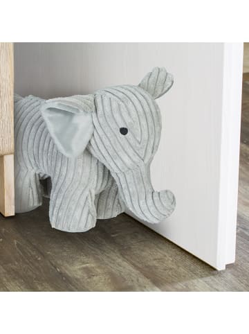 relaxdays Türstopper Elefant in Grau