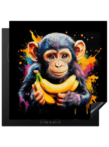 KitchenYeah Herdabdeckplatte Affe bunt