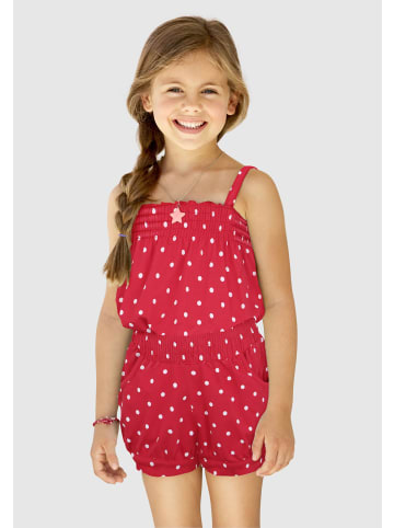Kidsworld Kurzoverall in rot-weiß