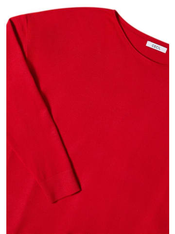 Cecil Pullover mit Strukturdetail in Rot