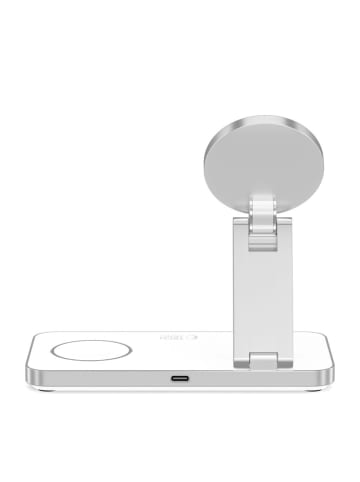TechProtect TechProtect QI15W-A47 MagSafe 3in1 Induktives Ladegerät Weiß in Weiß