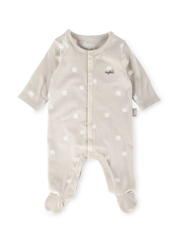 Sigikid Overall mit Füßchen und Klappbündchen an den Ärmeln Classic Baby in weiß