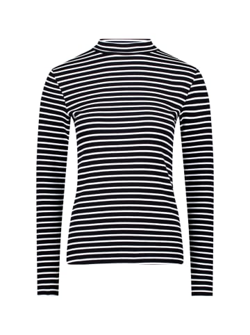 Zero Ringelshirt mit Stehkragen in Dark BlueCream