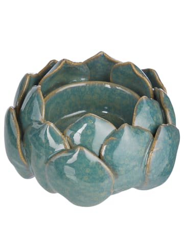 Butlers Teelichthalter BLOSSOM in Grün