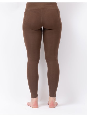 eivy Funktionstight Pocket Wool Rib Tights in Brown