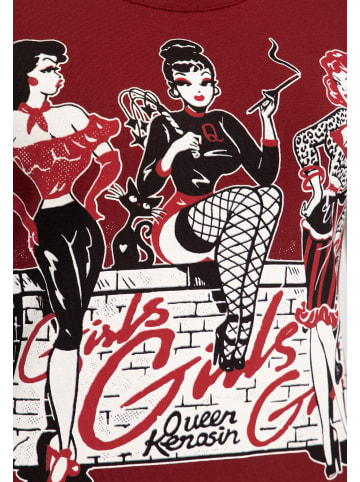 Queen Kerosin Queen Kerosin Print T-Shirt Girls Girls Girls in terra