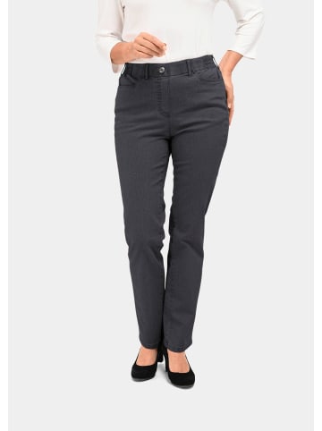 GOLDNER Kurzgröße:  Jeansschlupfhose MARTHA Klassische Jeansschlupfhose MARTHA in anthrazit