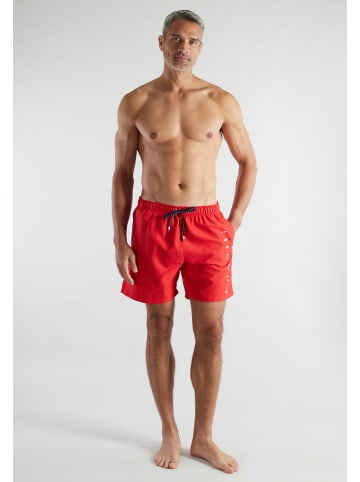 Bugatti Badeshorts Amalfi in rot-mittel-uni
