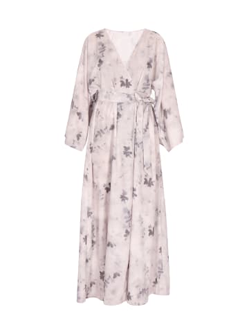 usha WHITE LABEL Damen Kimonokleid in Grau Mehrfarbig