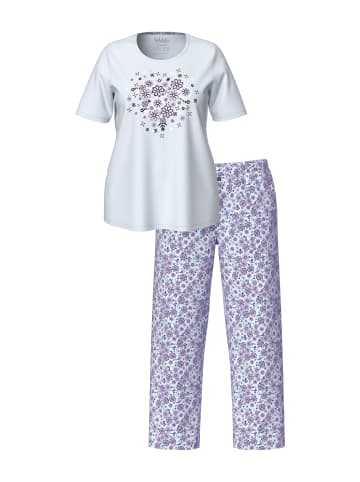 Ulla Popken Pyjama in zartes hellblau