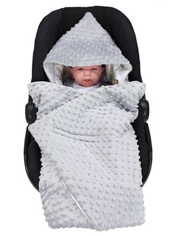 TupTam Baby Einschlagdecke für Autositz 2er SET in braun/grün