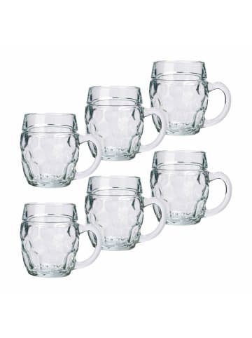 Stölzle 6er Set Bierkrüge Tübinger 400 ml in transparent