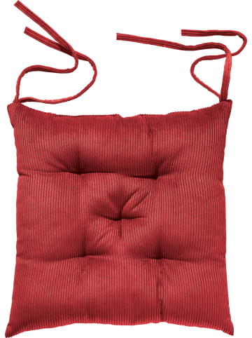 Erwin Müller Cord Stuhlkissen Glasgow in rot