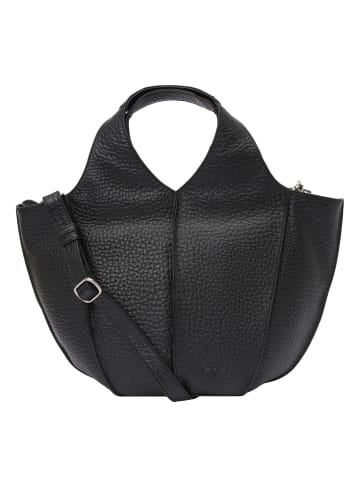 VLD VOi Leather Design Hirsch Jela Handtasche Leder 38 cm in schwarz