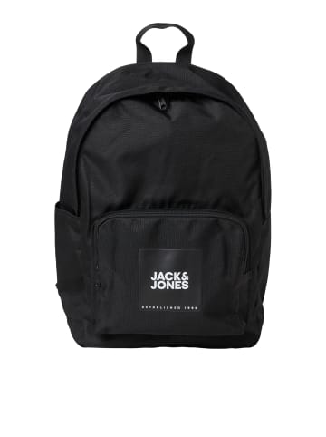 Jack & Jones Rucksack 2 Fächer Backpack Ranzen mit Laptop Fach JACBACK in Schwarz