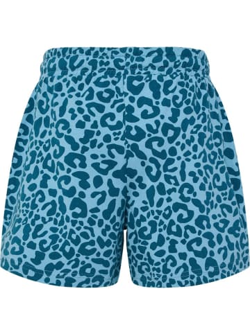 Hummel Kinder Short "Hmlflowy Aop Shorts" in Blau