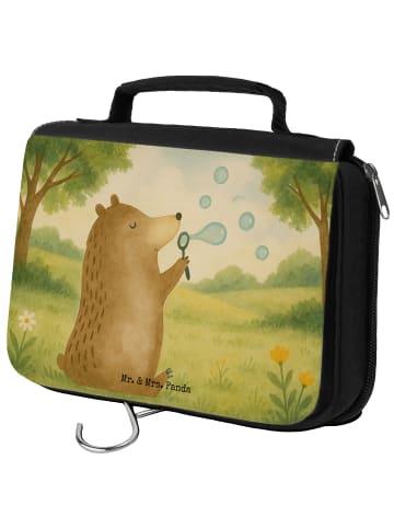 Mr. & Mrs. Panda Waschtasche Bär Seifenblasen Design ohne Spruch in Weiß