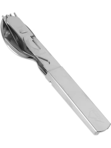 Normani Outdoor Sports Kochgeschirr, Tasse, Besteck, Teesieb in Silber