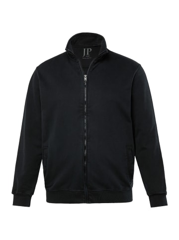 JP1880 Sweatjacke in schwarz