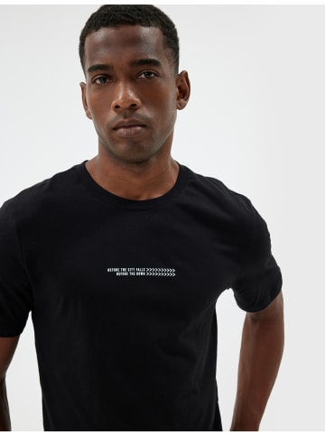 KOTON T-shirt in Schwarz