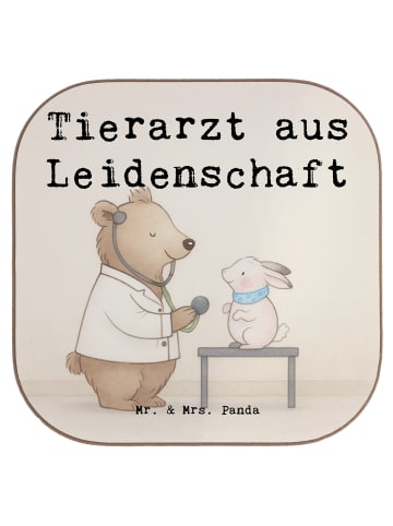 Mr. & Mrs. Panda Flaschenuntersetzer Tierarzt Leidenschaft Desig... in Weiß