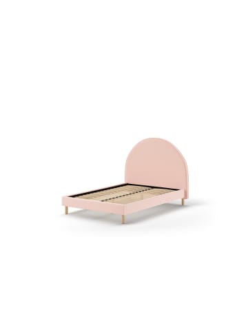 58 aufm Kessel POLSTERBETT Karlotta 147x132x212 aus Holzwerkstoff in Rosa