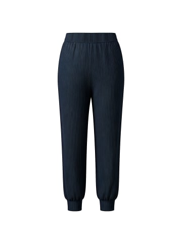 enflame Gerippte Jersey Jogginghose Casual Stoffhose in Dunkelblau