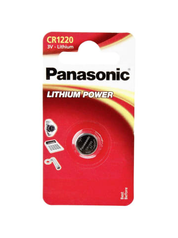 Panasonic Batterie CR1220 in Schwarz