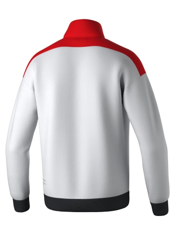 erima Kinder Trainingsjacke in weiß/rot/schwarz