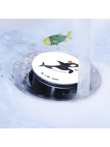 Mr. & Mrs. Panda Waschbecken-Stopfen Orca Zylinder ohne Spruch in Weiß