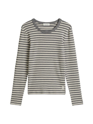 Marc O'Polo Gestreiftes Longsleeve regular in Dark Grey
